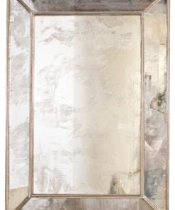 Worlds Away Dion Silver Leaf Antique Mirror