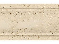 3"x12" Honed Ivory Travertine Arch Molding, Set of 50