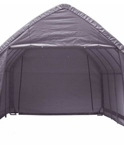 13'x20'x12' SUV/Truck Shelter, 1-5/8" 6-Rib Frame, Gray Cover