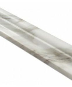 2"x12" Marble Crown Mercer Molding Trim Liner, Polished, From Italy, Set of 50