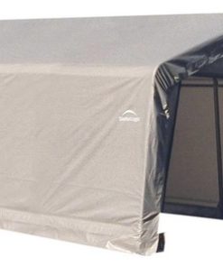 12'x20'x8' Peak Style Shelter, Gray Cover