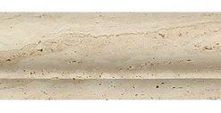 2"x12" Europeanx12 Honed Ivory Travertine Corner Ogee Trim, 2x3, Set of 50