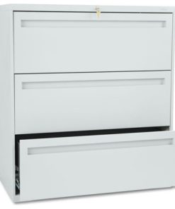 700 Series 3-Drawer Lateral File, 36"x19-1/4", Light Gray