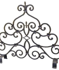36 Wide Fleur De Lys Fireplace Screen