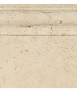 5"x12" Honed Ivory Travertine Baseboard Trim, Set of 50