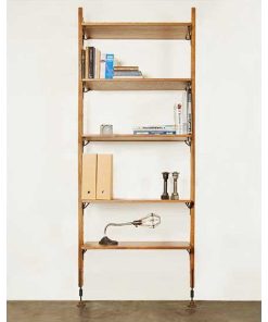 Theo Hard Fumed Wood Modular Shelving