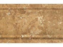 3"x12" Honed Noce Travertine Arch Molding, Set of 50