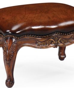 Windsor French Provincial Footstool - Medium Walnut, Small
