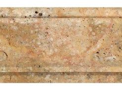 3"x12" Honed Scabos Travertine Arch Molding, Set of 50