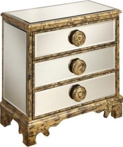 3-Drawer Chest, Mirrored