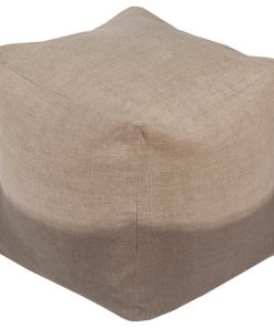 Surya Dip Dyed Cube Pouf in Light Gray,Gray Color DDPF008-181818