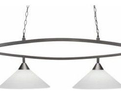 Toltec Lighting 874-BN-4011 Bow - Four Light Billiard/Island