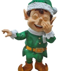 32" Pointing And Laughing Santa Elf