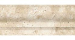 2"x12" European Honed Durango Travertine Single-Step Chair Rail Trim, Set of 50