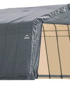 12'x24'x8' Peak Style Shelter, Gray Cover