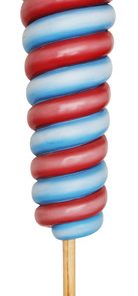 7' Reversed Twist Cone Candy Tree On Base