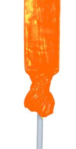 7' Orange Taffy Candy