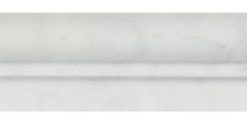 2"x12" Polished Florence Ferrari Marble Single-Step Chair Rail Trim, Set of 50