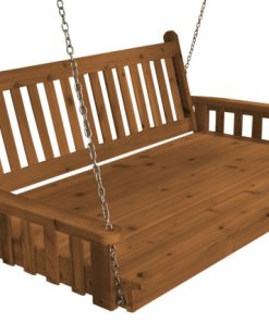6' Traditional English Pine Swingbed, Oak Stain