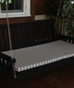6' Traditional English Pine Swingbed, Black