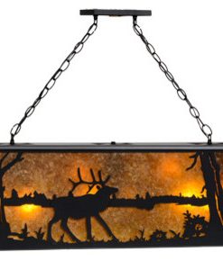 48 Long Elk at Lake Oblong Pendant