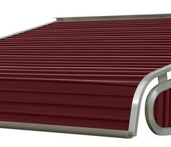 1500 Series Aluminum Door Canopy 66"x48" Projection, Burgundy