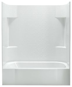 Sterling Accord 60"x30"x15" Vikrell Right-Hand Shower Kit, White