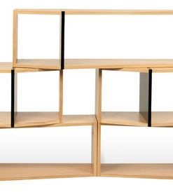 Tema One Module Composition 2014-002 Shelving Units, Oak/Pure Black