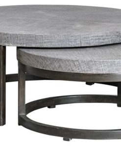 Uttermost Aiyara Gray Nesting Tables,, Set of 2