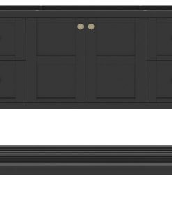 Winterfell Vanity Base Only, Espresso, 48"x22"x36", Single Vanity