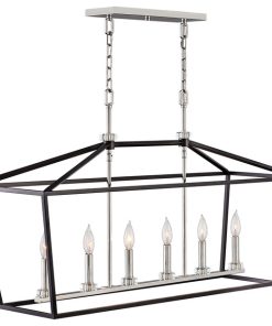 Stinson 6-Light Chandelier in Black