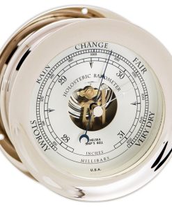 4.5" Chelsea Ship's Bell Barometer in Nickel