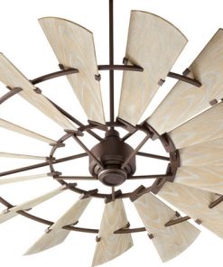 Windmill 72" Damp Fan, Oiled Bronze