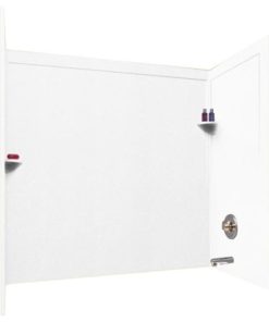 Swan 32x60x60 Solid Surface Bathtub Wall Kit, White