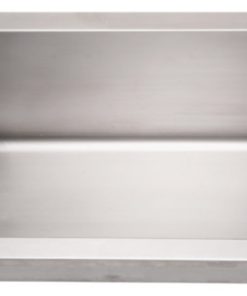 Whitehaus Whncmb4413 Commercial Wall Mount Utility Sink, Stainless Steel