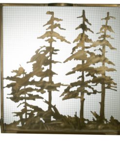 32W X 33H Tall Pines Fireplace Screen