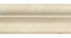 2"x12" Polished Crema Marfil Mediterranean Marble Crown Molding, Set of 50