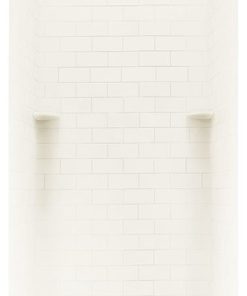 Swan 36x36x72 Solid Surface Shower Wall Kit, White