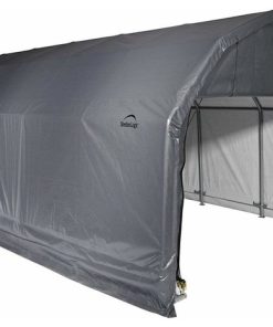 12'x20'x9' Barn Shelter, Gray Cover, Gray, 12'x20'x9'