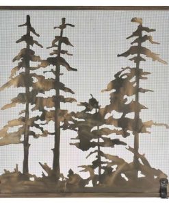 34W X 33H Tall Pines Fireplace Screen